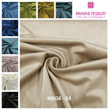 Tessuto stoffa VELLUTO Tinta Unita AL METRO H= 140 cm arredamento morbido Liscio