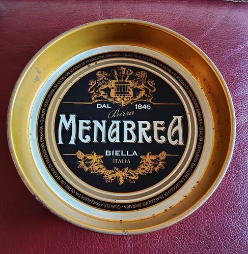 Vassoio pubblicitario menabrea - pubblicitario,