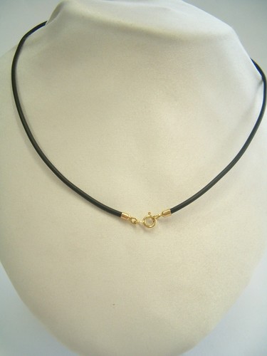 Girocollo caucciù oro - e,