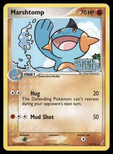 Carta pokemon marshtomp 100 - marshtomp, 38/100
