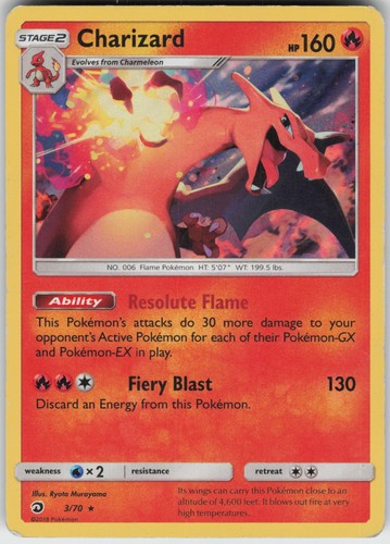 Holo charizard dragon - holo, 3/70