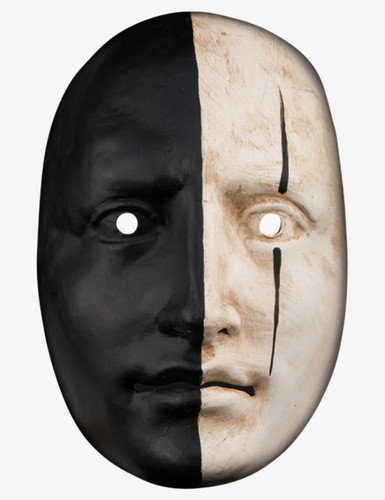 Bianco nero volto maschera - volto,