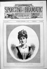 Vecchia stampa antica Miss