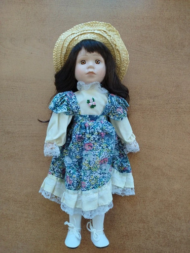 Bambola porcellana vestito - , a