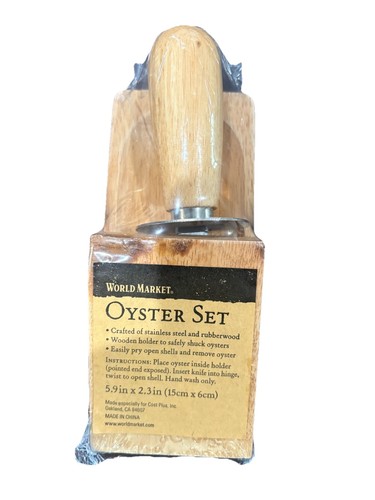 World market oyster - world, knife