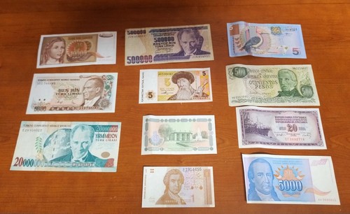 Lotto banconote mondo - lotto,