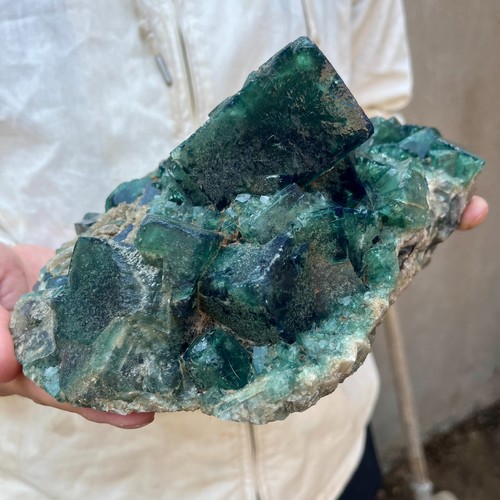 Grappolo cristallo fluorite