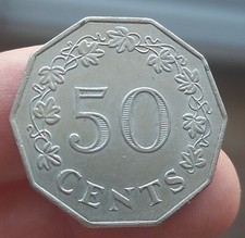 Malta 50 centesimi 1972