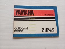 Yamaha motore fuoribordo 2HP 4-5 1982 manuale uso manutenzione italiano original