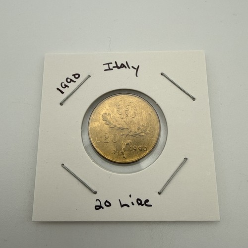 1990 italy lire coin - lire, c7
