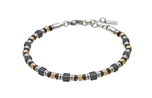 Bracciale uomo zancan acciaio - bracciale,