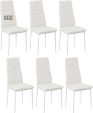 Set Di 6 Sedie Da Cucina in Metallo, Sedia Da Tavolo Da Pranzo Confortevole Sedu