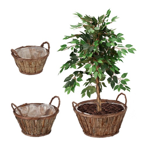 Set vasi decorativi legno - 3,