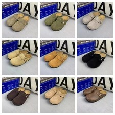 Scarpa Birkenstock Boston autentica slip on pelle scamosciata EU 35-45 unisex