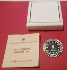Italia medaglia moneta 5 ECU 1993 argento 986 Fs No Scatola