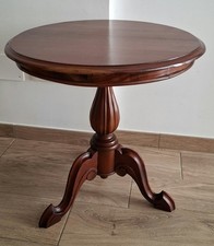 Tavolino tondo in noce