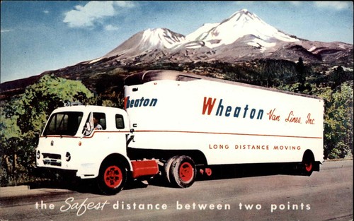 Cartolina pubblicitaria camion