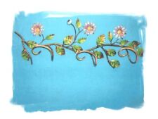 Attaccapanni porta abiti margherite in ferro battuto  3 posti