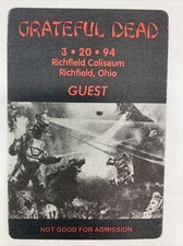 Grateful Dead Backstage Pass
