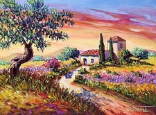 Quadri dipinti di paesaggi e