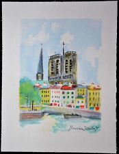 LITHOGRAPHIE Maurice UTRILLO " Notre Dame de Paris "