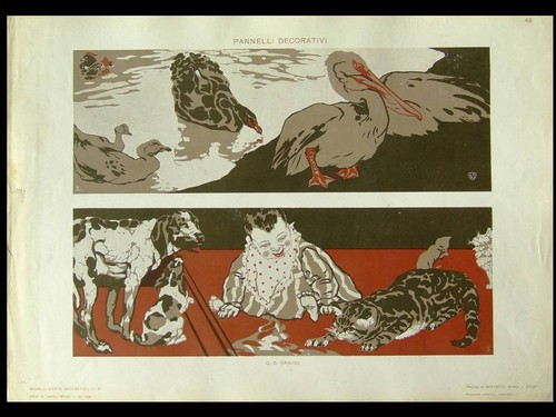 Bambino animali 1910 - e,