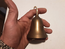 VECCHIO CAMPANELLO DA CHIAMATA IN OTTONE ALTEZZA 10 CM DIAMETRO 6,5
