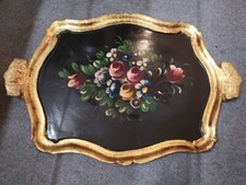 Vassoio legno laccato e