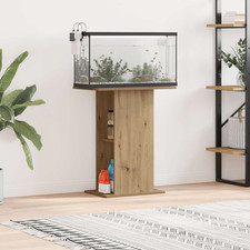 Supporto per acquario rovere