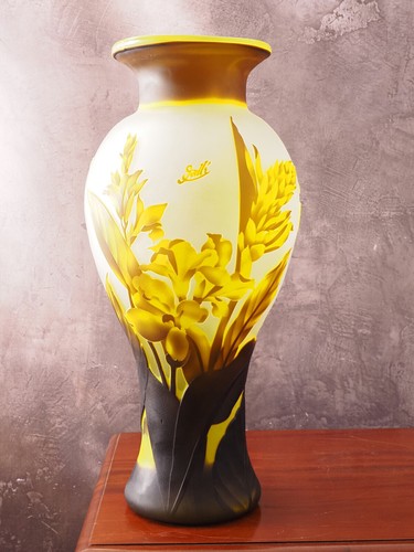 Gialla vaso vetro émile - gialla,