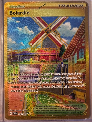 Pokémon bolardin carta oro - pokémon,