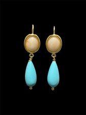 Orecchini In Corallo Rosa Naturale