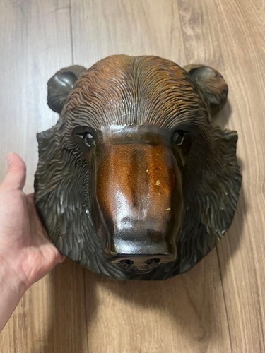 Maschera orso hokkaido legno - maschera,