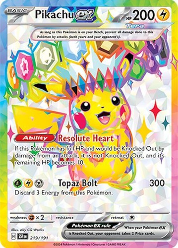 Pikachu 219 191 pokemon - ex, 219/191