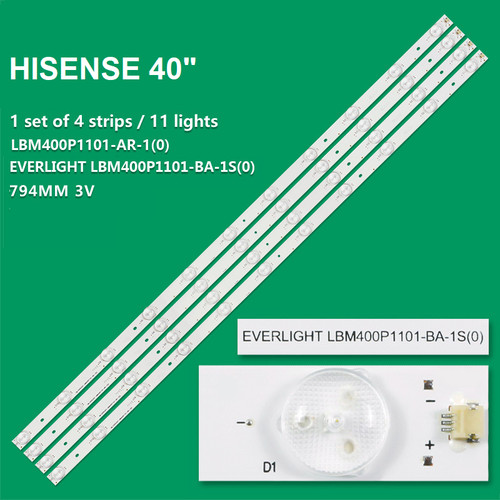 Kit barre strip led - 4, tv