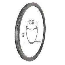 Ruote bici 700C carbonio