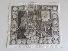 ITALUS - Lotter/Decker incisione allegorica - vizi e virtù italiane - 1736