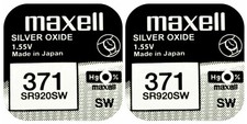 2 x Maxell 371 Pila Batteria