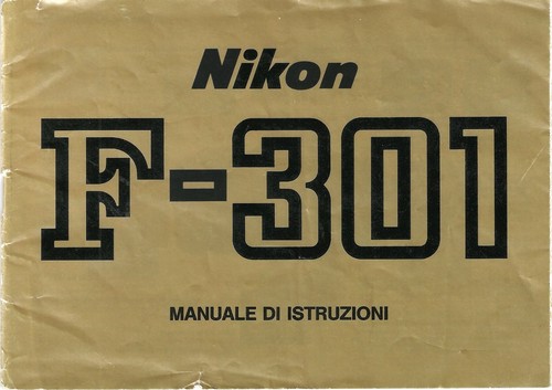 Nikon 301 manuale di - f-301:,