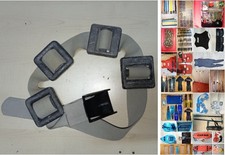 CINTURA DA PESCA MARES in nylon colore grigio, completa con 4 PIOMBI DA 1 Kg.