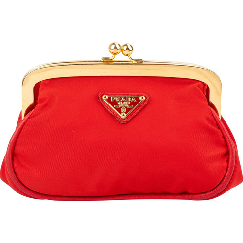 Portafoglio prada red tessuto - red,