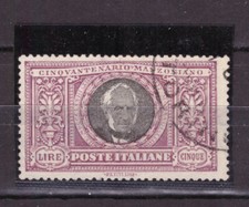 FRANCOBOLLI Italia Regno 1923  Manzoni 5 Lire MH* SAS156 &