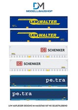 Rimorchio camion livrea 1 pellicola design autoadesivo H0 1:87 modellismo