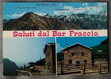 Rara Cartolina BAR FRACCIA - Alta Valle Brembana Mezzoldo Bergamo - FG VG 1974