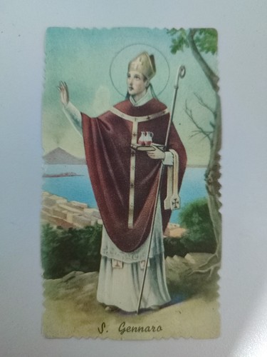San gennaro holy card - san,