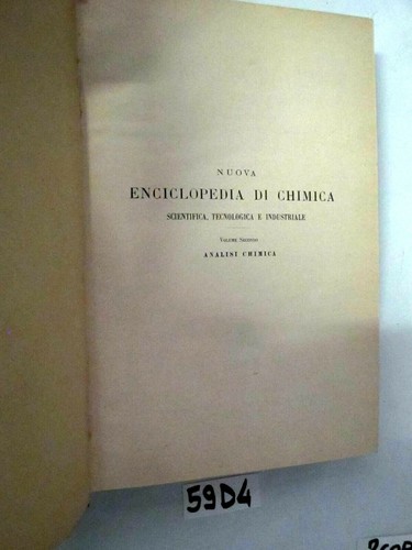 Nuova enciclopedia chimica - enciclopedia,