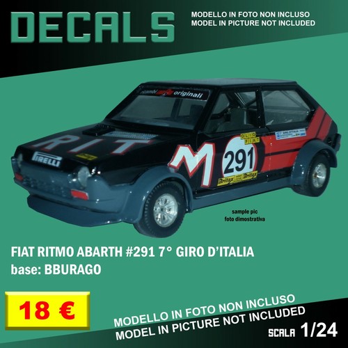 Decals repro fiat ritmo abarth - repro,