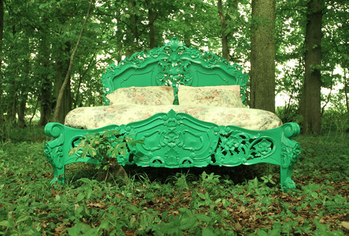 Mobile letto rococò stile