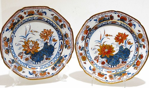 Coppia antichi piatti inglesi