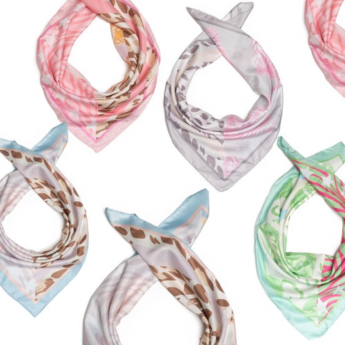 Foulard misto seta - , leo